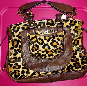 Rare Dolce and Gabbana pony hair leopard bag